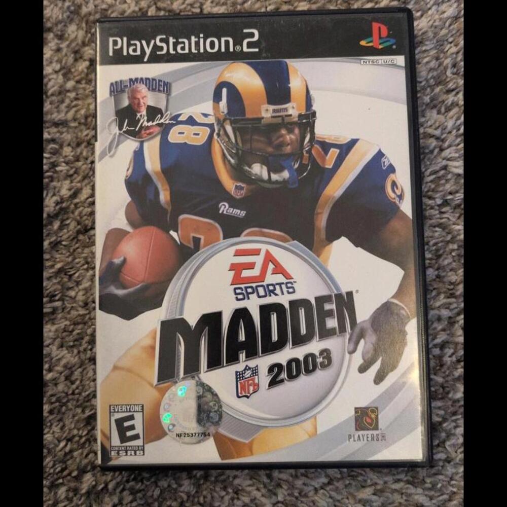 PlayStation 2 NFL  Madden 2003 video game EA sports